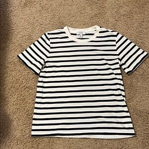 COS Cotton Striped Tee Size M NWOT